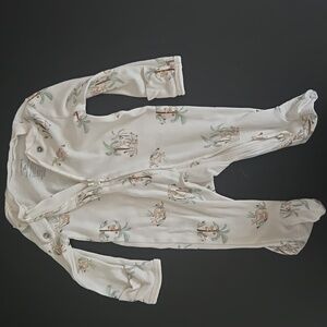 Carters Kids Cream Pajamas with Animal Print. Kangaroo / Koala Bear.